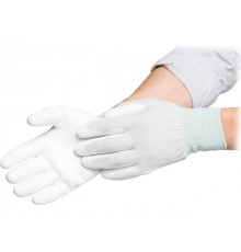 Rukavice nylon-polyester potiahnuté dlane